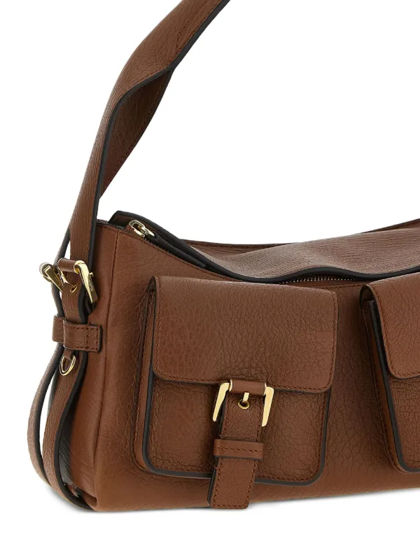 Mulberry Maggie Leather Shoulder Bag Brown FARFETCH IN