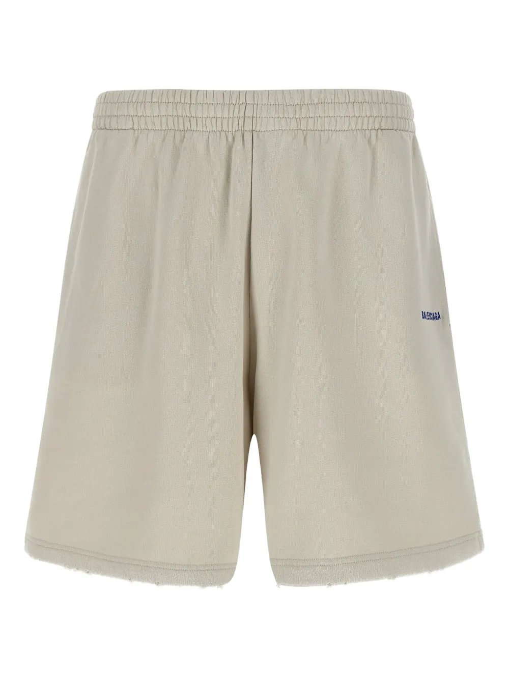 embroidered fleece shorts