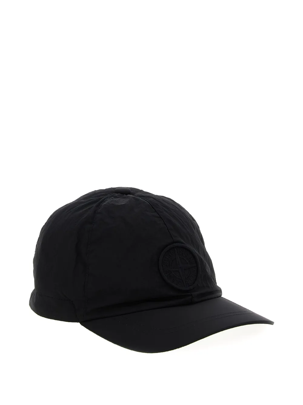 Stone Island Junior logo-patch baseball cap Zwart