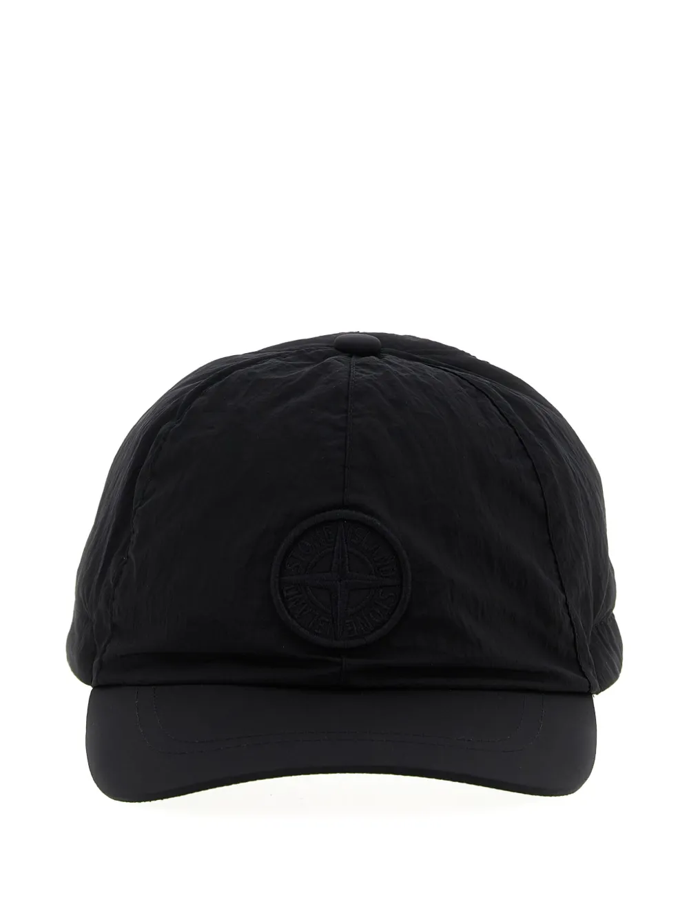 Stone Island Junior logo-patch baseball cap Zwart