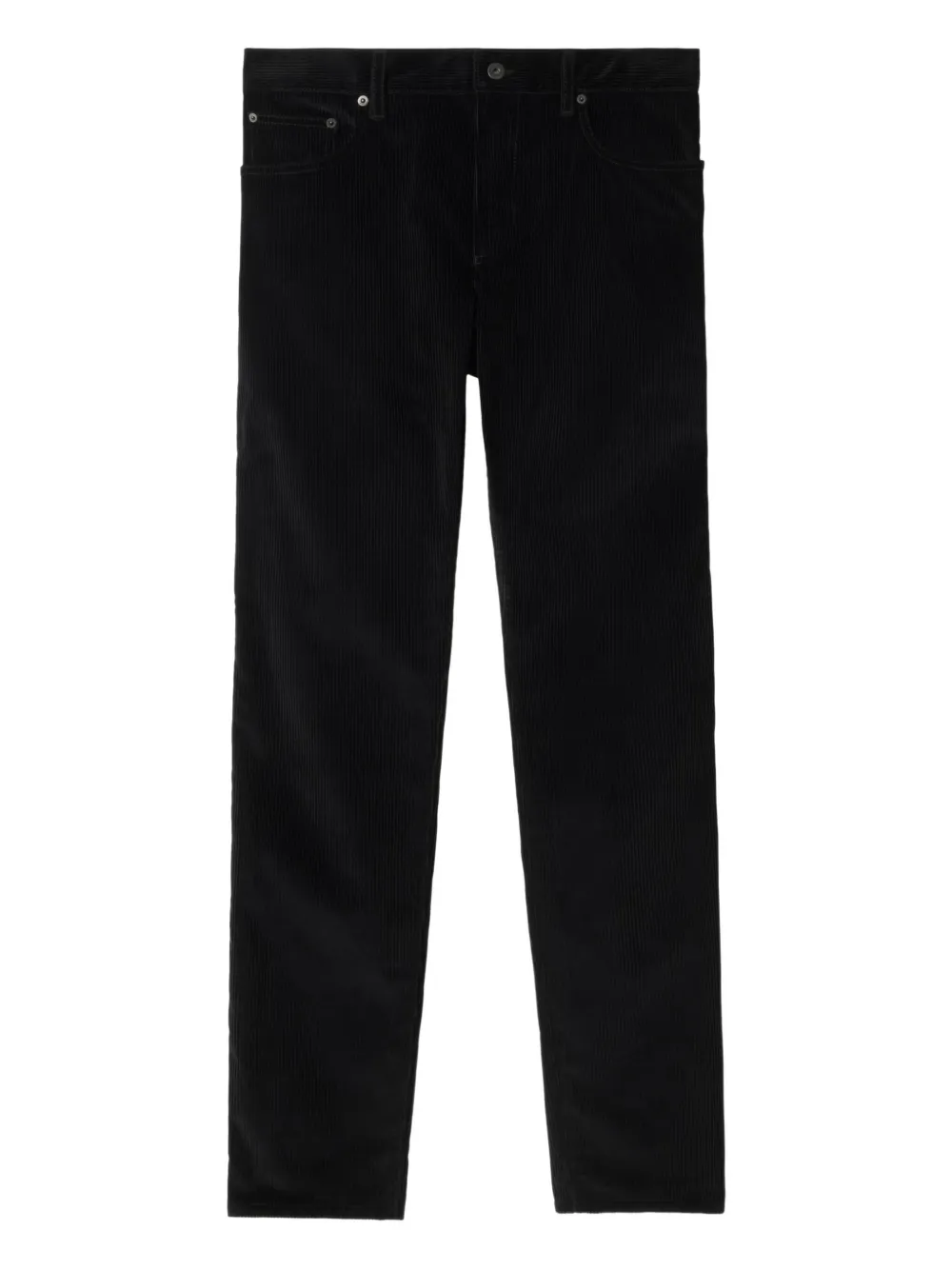Burberry equestrian-knight corduroy trousers | Black | Image 1