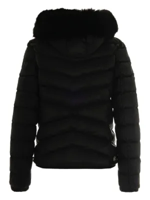 美品⭐︎COLMAR フード付きダウンジャケット 黒 COLMAR フード付き ブラックダウンジャケット 44 ジャケット
