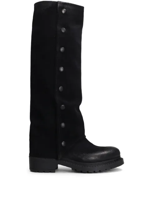 Metisse button-details knee-high boots