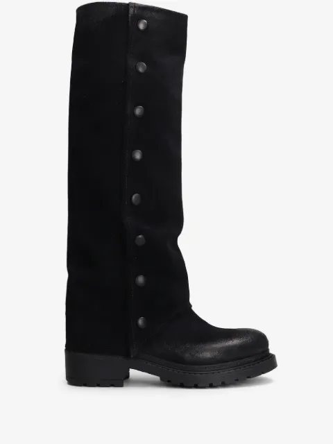Metisse button-details knee-high boots