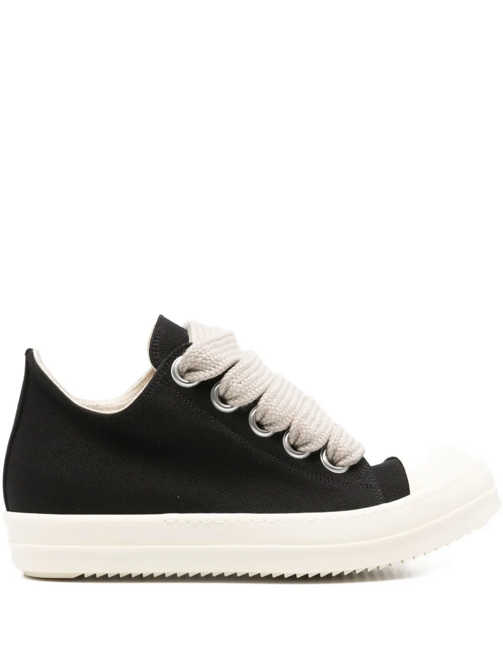 Rick Owens DRKSHDW lace-up canvas sneakers Black