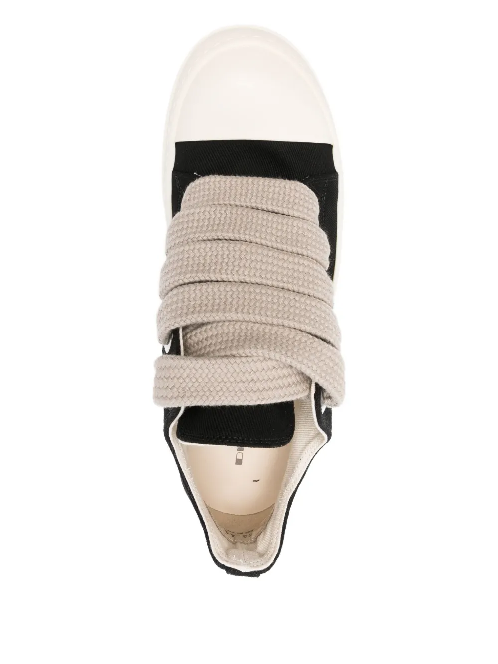 Rick Owens DRKSHDW lace-up canvas sneakers Black