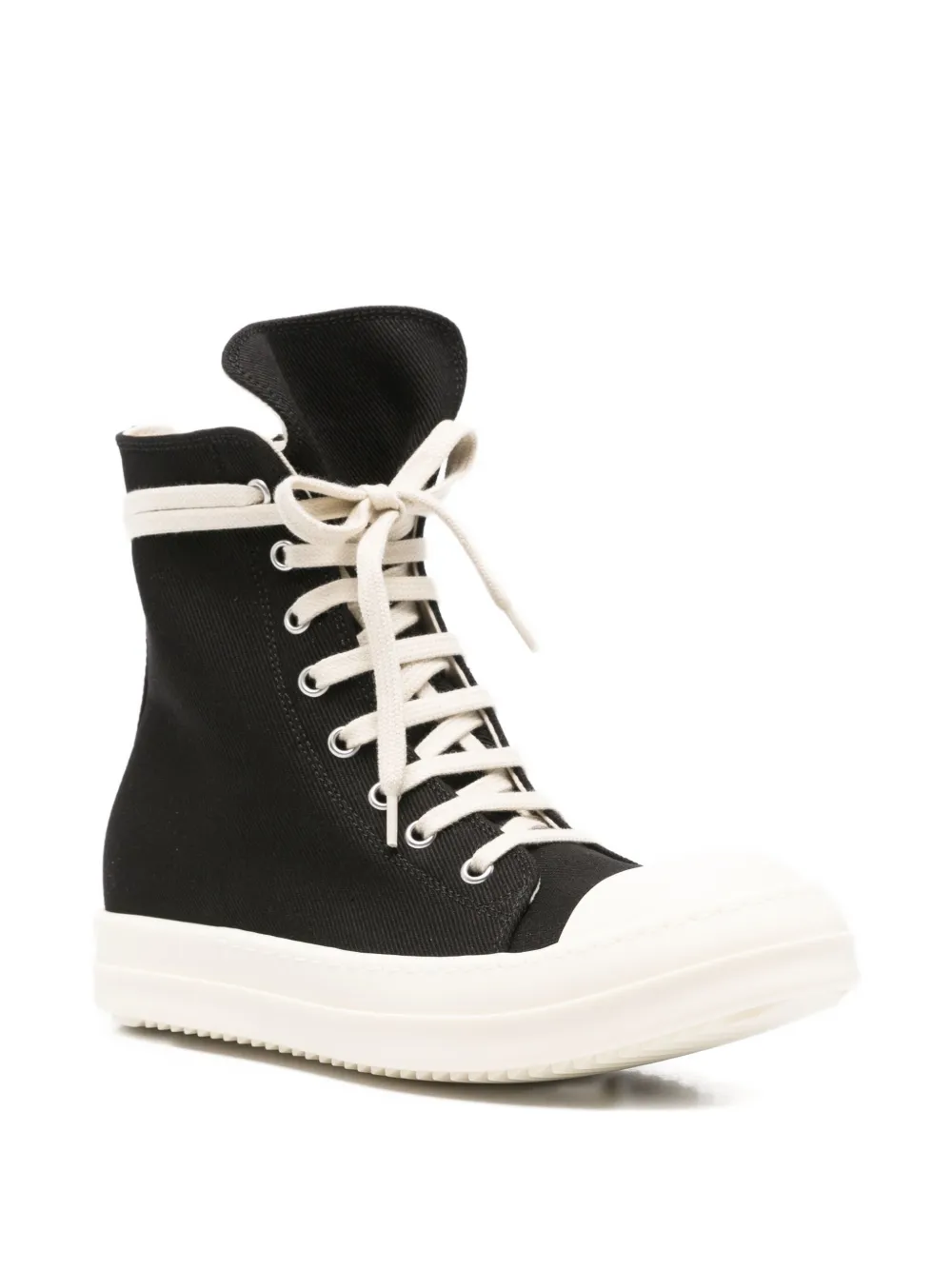 Rick Owens DRKSHDW lace-up high-top sneakers Black