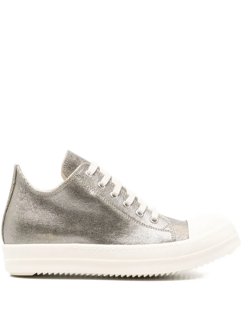 Rick Owens DRKSHDW Sneakers met metallic-effect Zilver