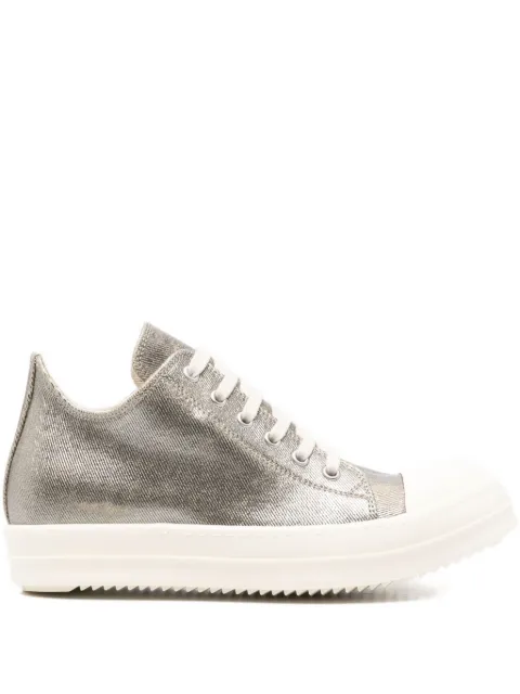 Rick Owens DRKSHDW metallic-effect low-top sneakers