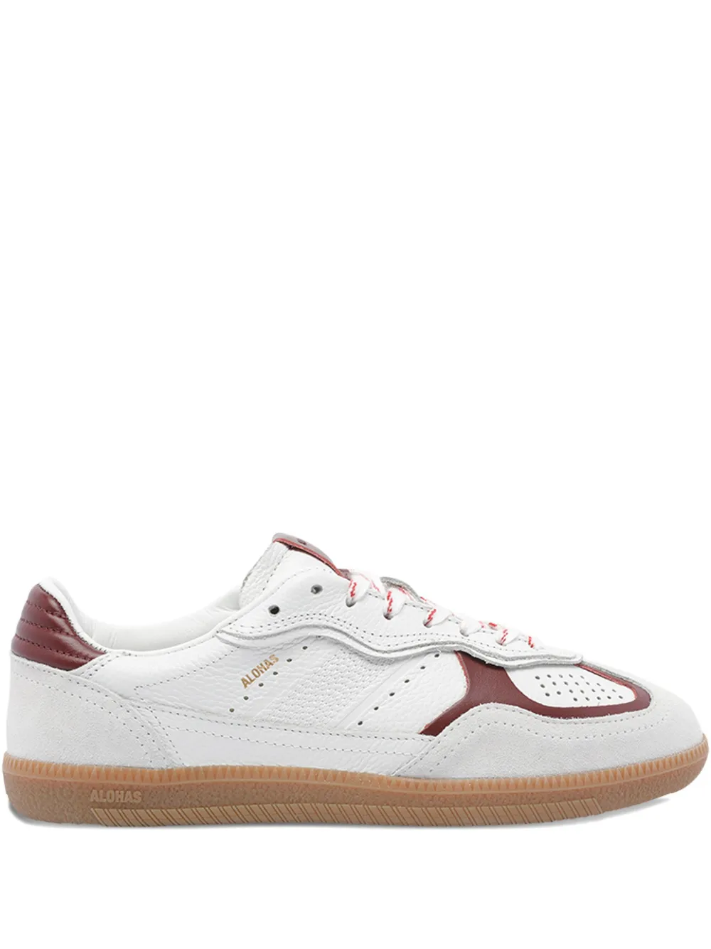 ALOHAS leather-upper lace-up low-top sneakers White