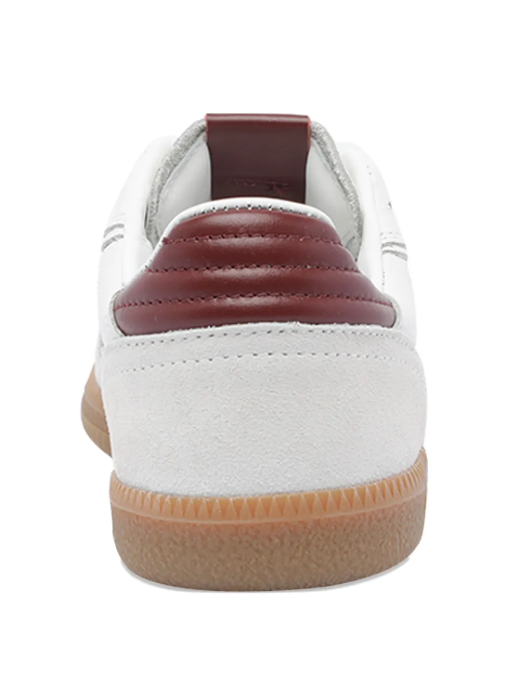 Alohas Tb.490 Rife Mixed Grain Leather Low-top Sneakers In Burgundy