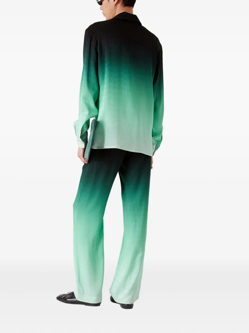 Casablanca Shirt met ombré-effect Groen