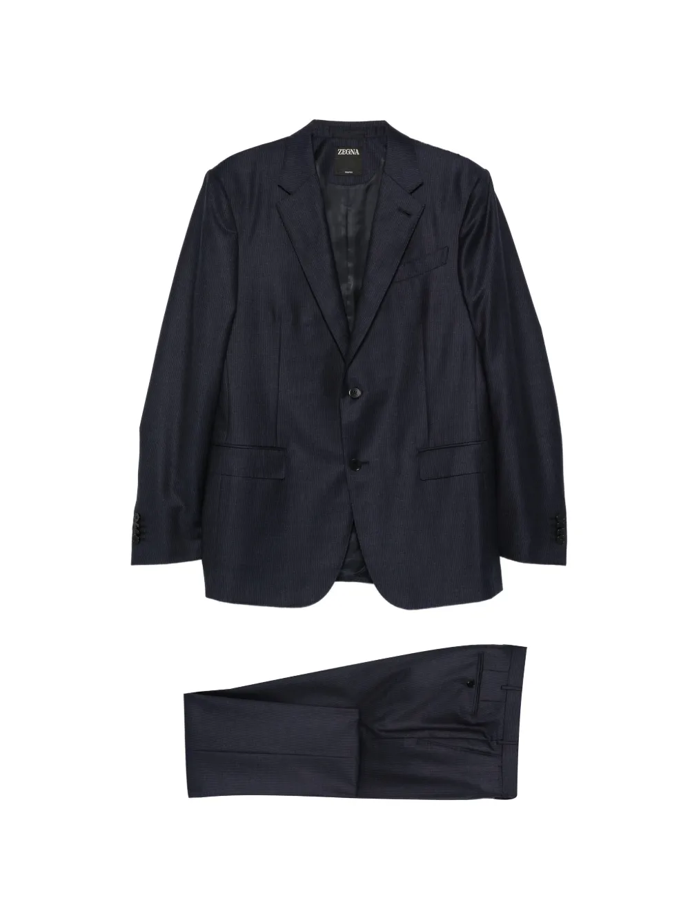 Zegna pinstripe two-piece suit - Blu