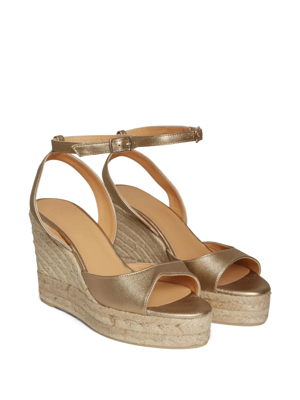 Castañer 110mm Blair ankle-strap wedge espadrilles Brown