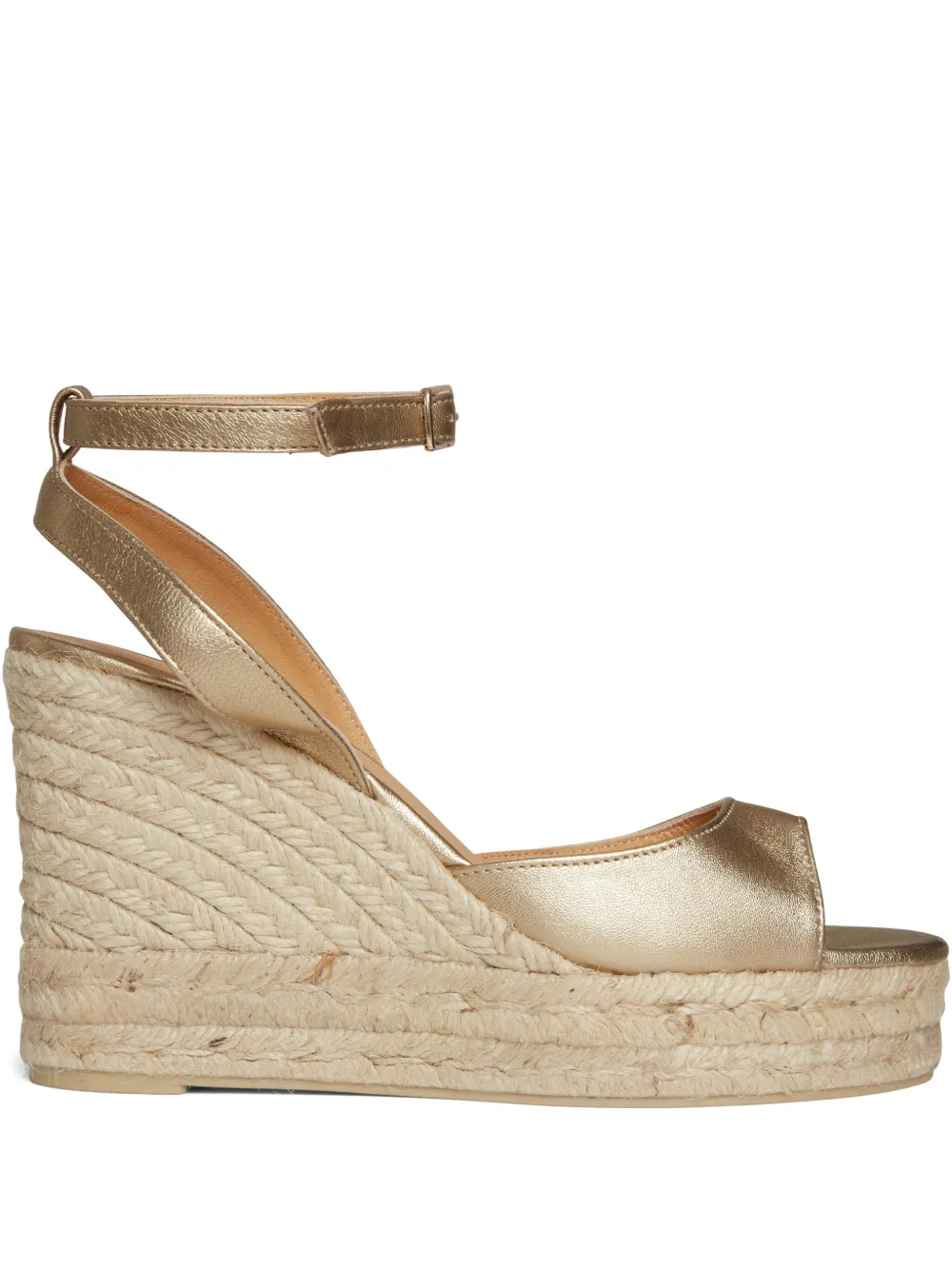 Castañer 110mm Blair ankle-strap wedge espadrilles Brown