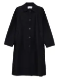 Harris Wharf London button-front raglan-sleeve coat - Blue