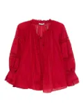 alice + olivia lace-trimmed blouse - Red
