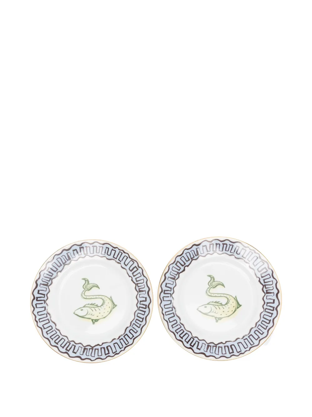 Ginori 1735 I Viaggio Di Nettuno Fish-motif Plate In Multi