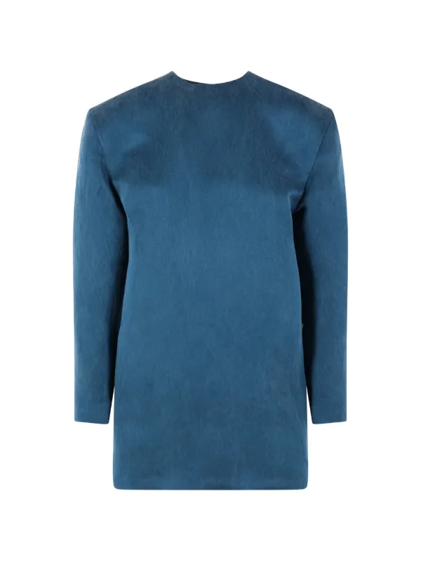 saint laurent blue dress logo-detail Mini | dress_type_Cocktail Dresses