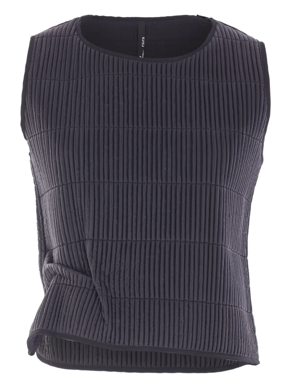 Maria Calderara pleated sleeveless top | Black | Image 1