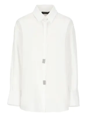 FABIANA FILIPPI カジュアルシャツ レディース Linen and viscose shirt, midnight blue for Women | Fabiana