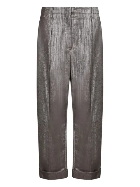 Brunello Cucinelli lurex-detail trousers
