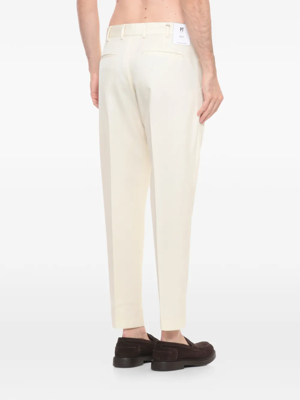  Pt Torino Belt Trousers - Neutrals 