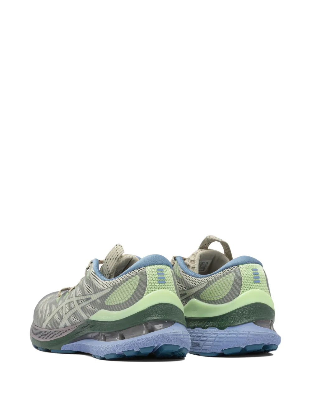 ASICS textured lace-up mesh sneakers Grey