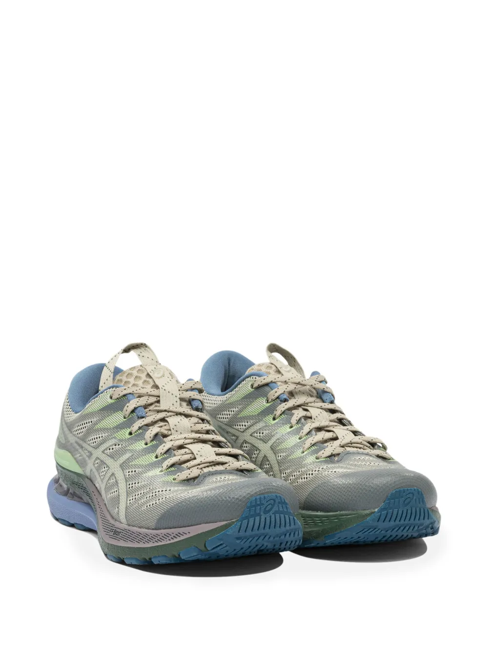 ASICS textured lace-up mesh sneakers Grey