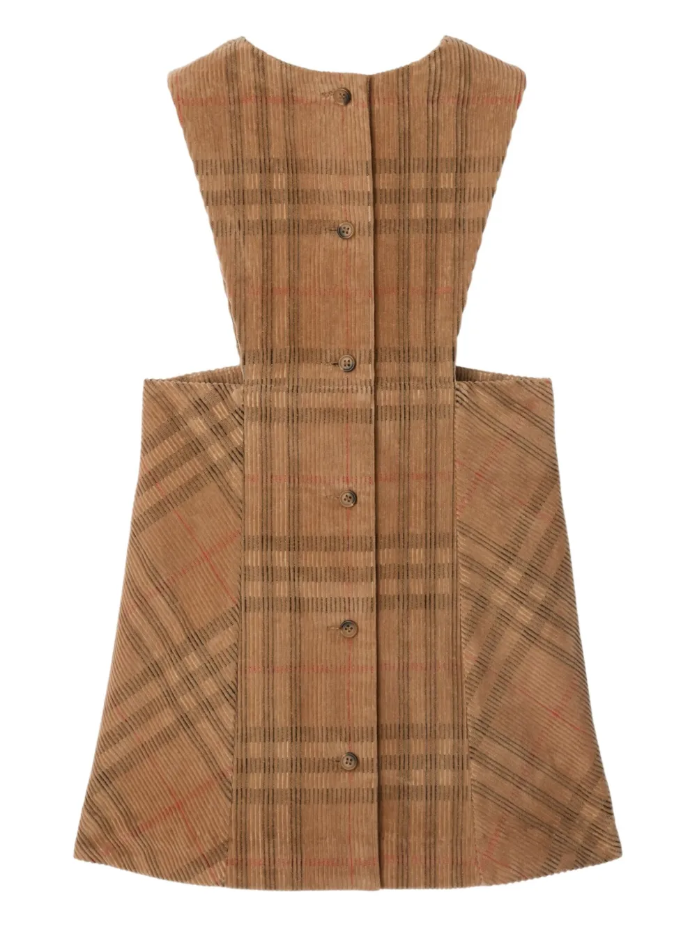 Burberry Kids Mouwloze jurk Bruin