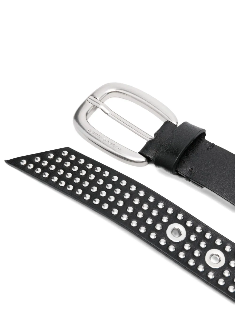 Golden Goose studded leather belt Zwart