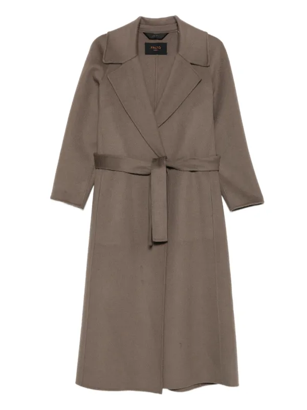 Paltò Paola ベルテッド ラップコート | ブラウン | FARFETCH JP