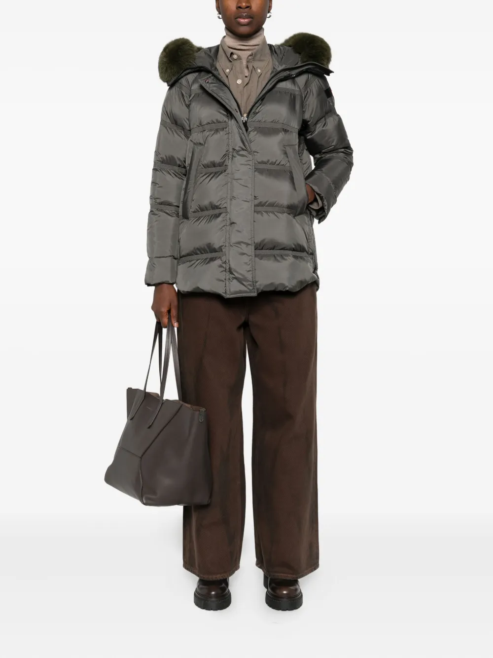 Peuterey fur-trimmed quilted padded jacket | Down Jackets | Image 2