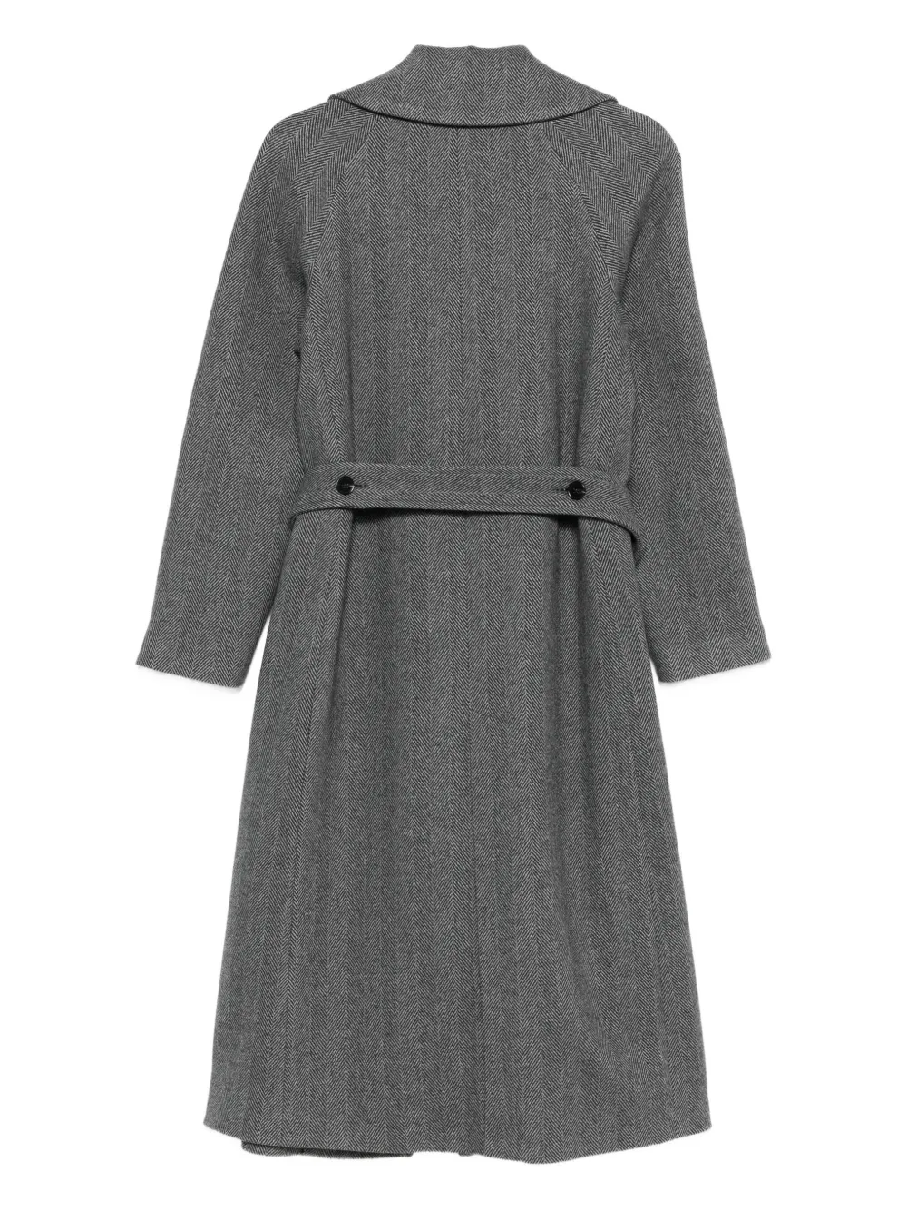 Paltò Paola herringbone belted coat | Single Breasted Coats | Image 2