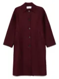 Harris Wharf London virgin-wool single-breasted coat - Red