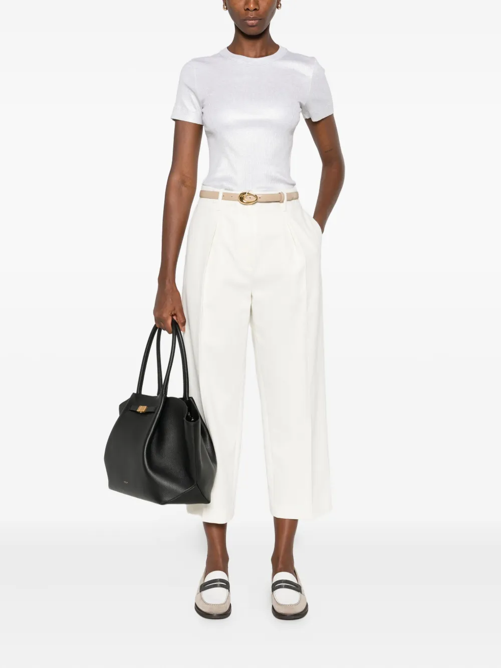 Brunello Cucinelli T-shirt met ronde hals Grijs