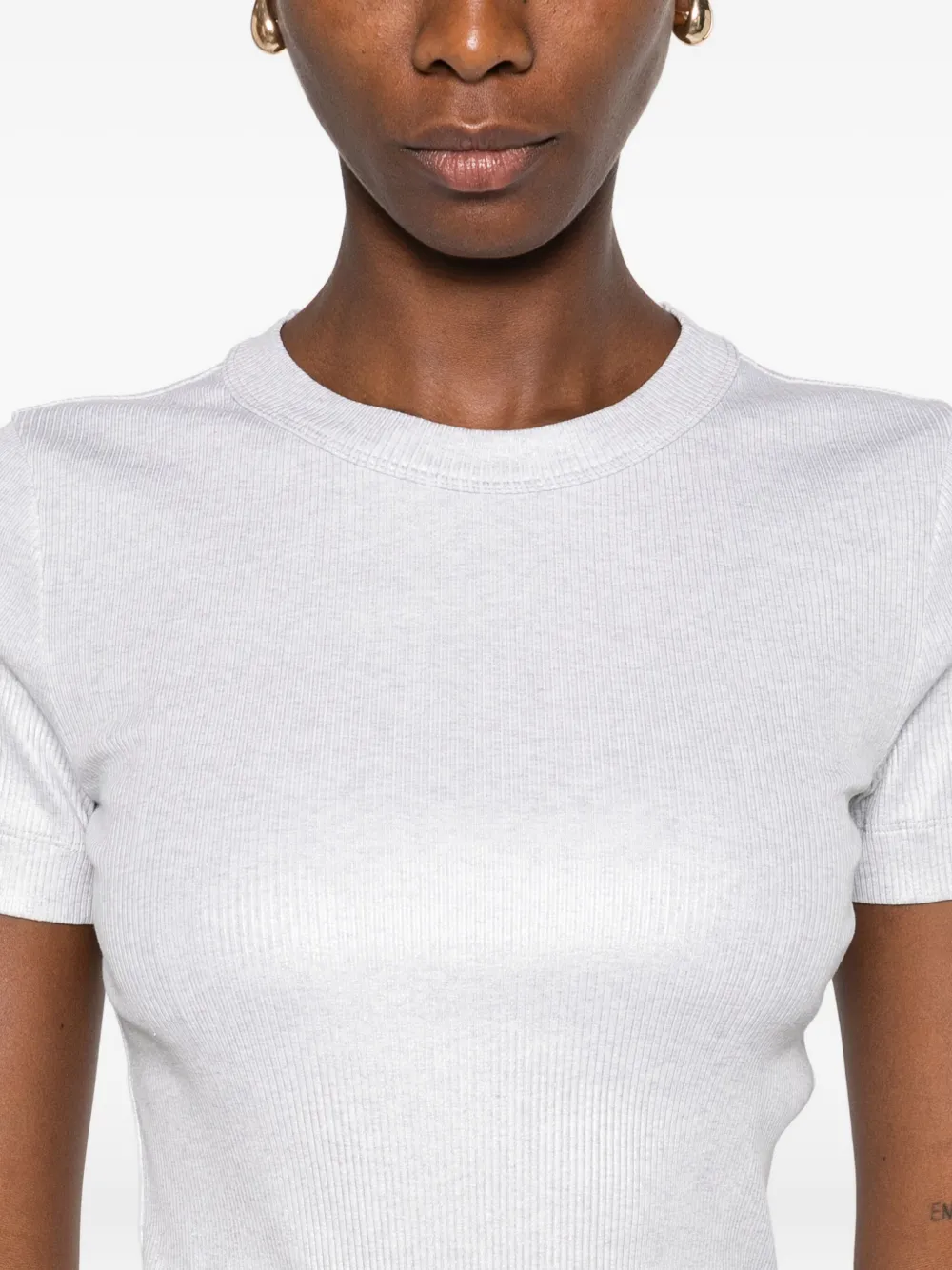 Brunello Cucinelli T-shirt met ronde hals Grijs