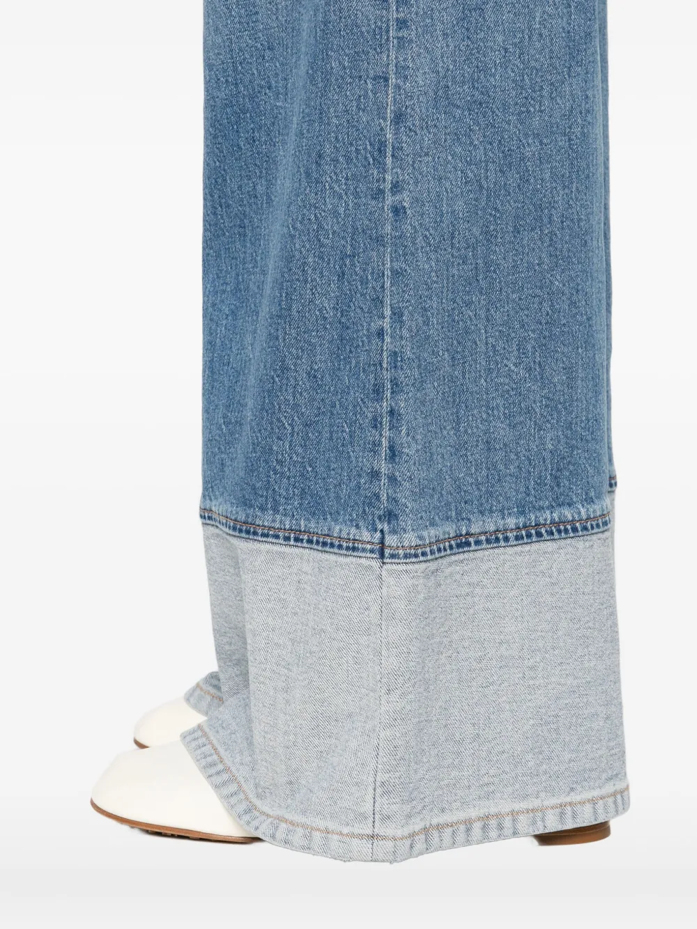 Alice And Olivia Alice + Olivia Wilson Wide-leg Denim Jeans In Blue