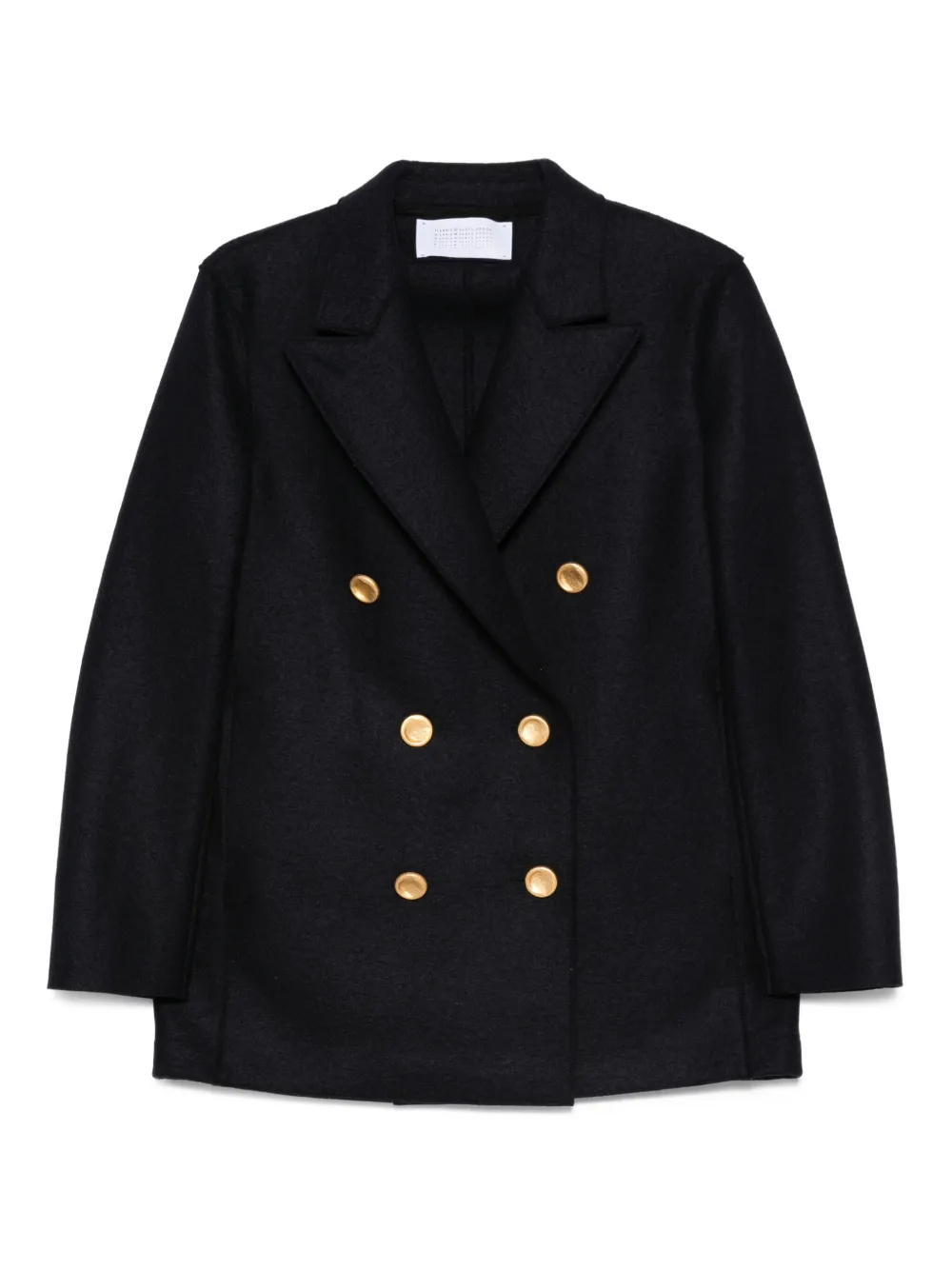 Harris Wharf London Jas met dubbele rij gouden knopen Blauw