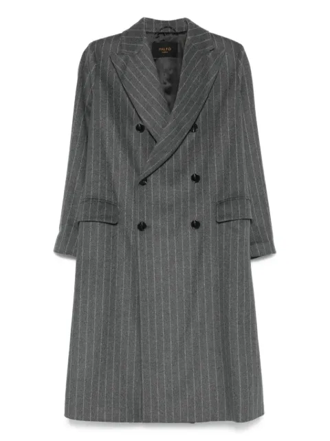 Paltò pinstripe double-breasted coat