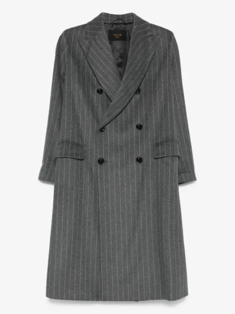 Paltò pinstripe double-breasted coat