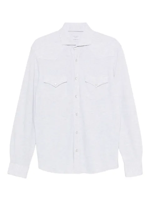 Brunello Cucinelli double-pocket cotton shirt