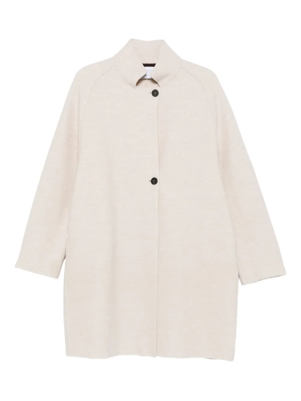 Harris Wharf London Jas van scheerwol met knoopsluiting Beige