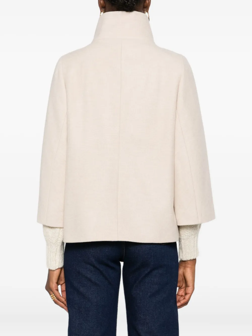 Fay Toggle-fastening Jacket In Neutral