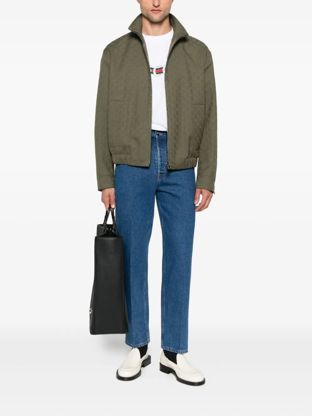 Gucci Five-pocket Straight-leg Jeans In Blue