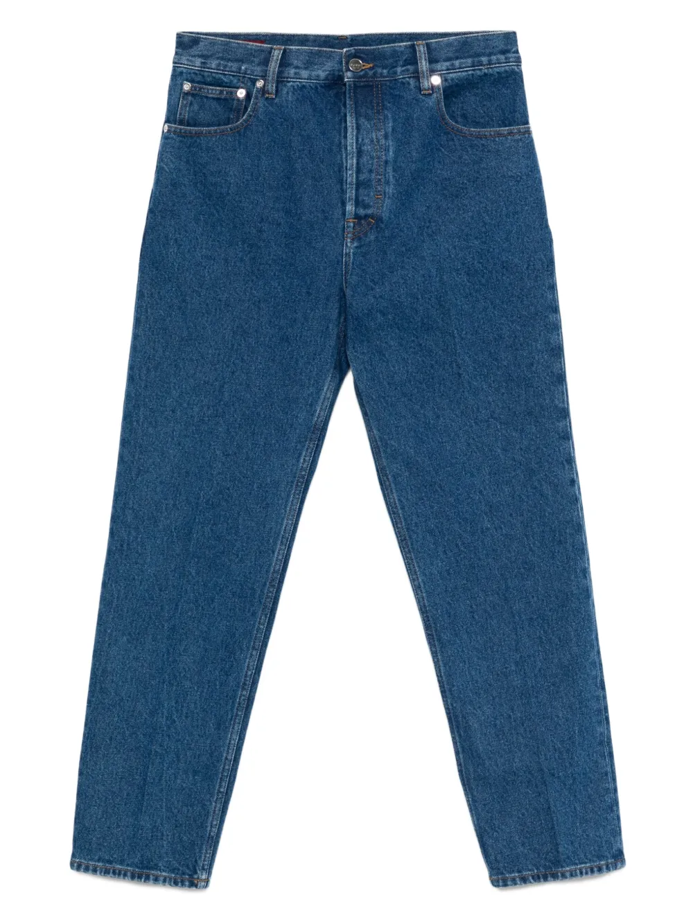 Gucci Five-pocket Straight-leg Jeans In Blue