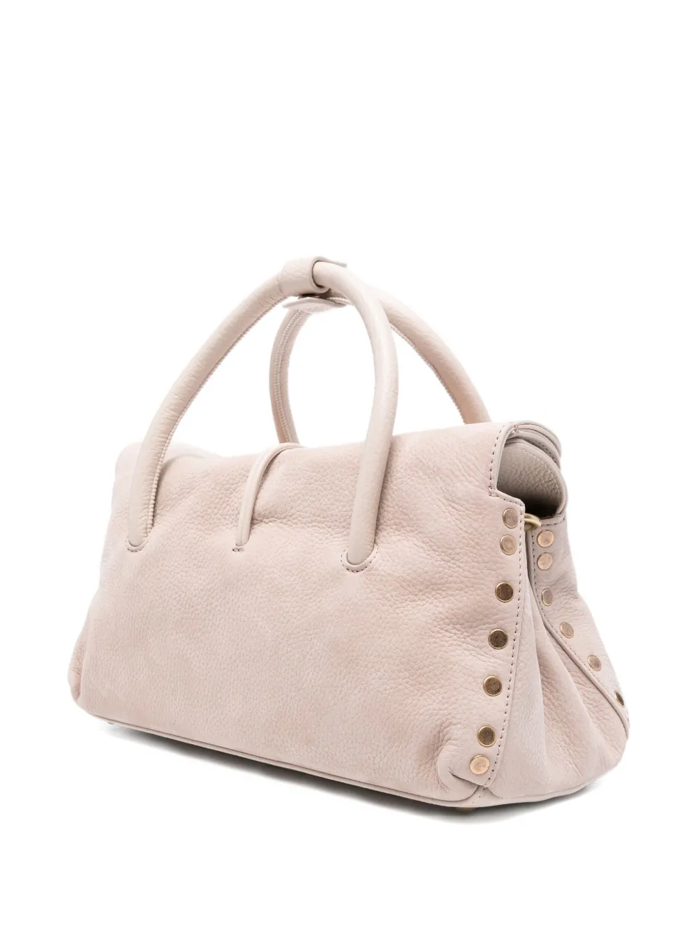 Zanellato Kleine Dotta shopper met handvat en studs - Beige