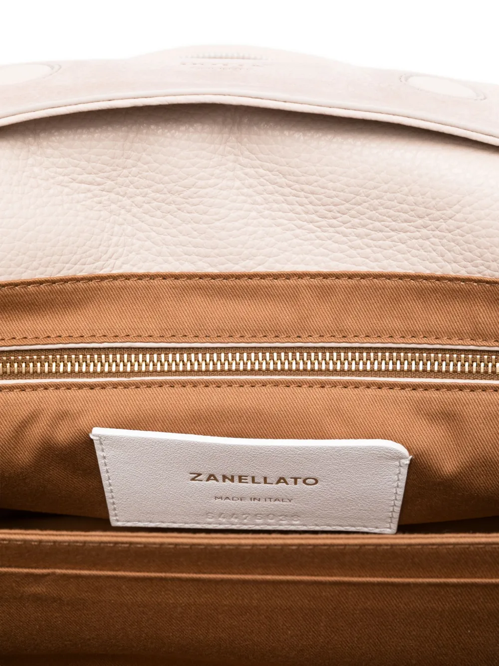Zanellato Small Dotta Top-handle Studded Tote Bag In Neutral