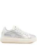 Woolrich Arrow metallic-leather platform sneakers - Grey