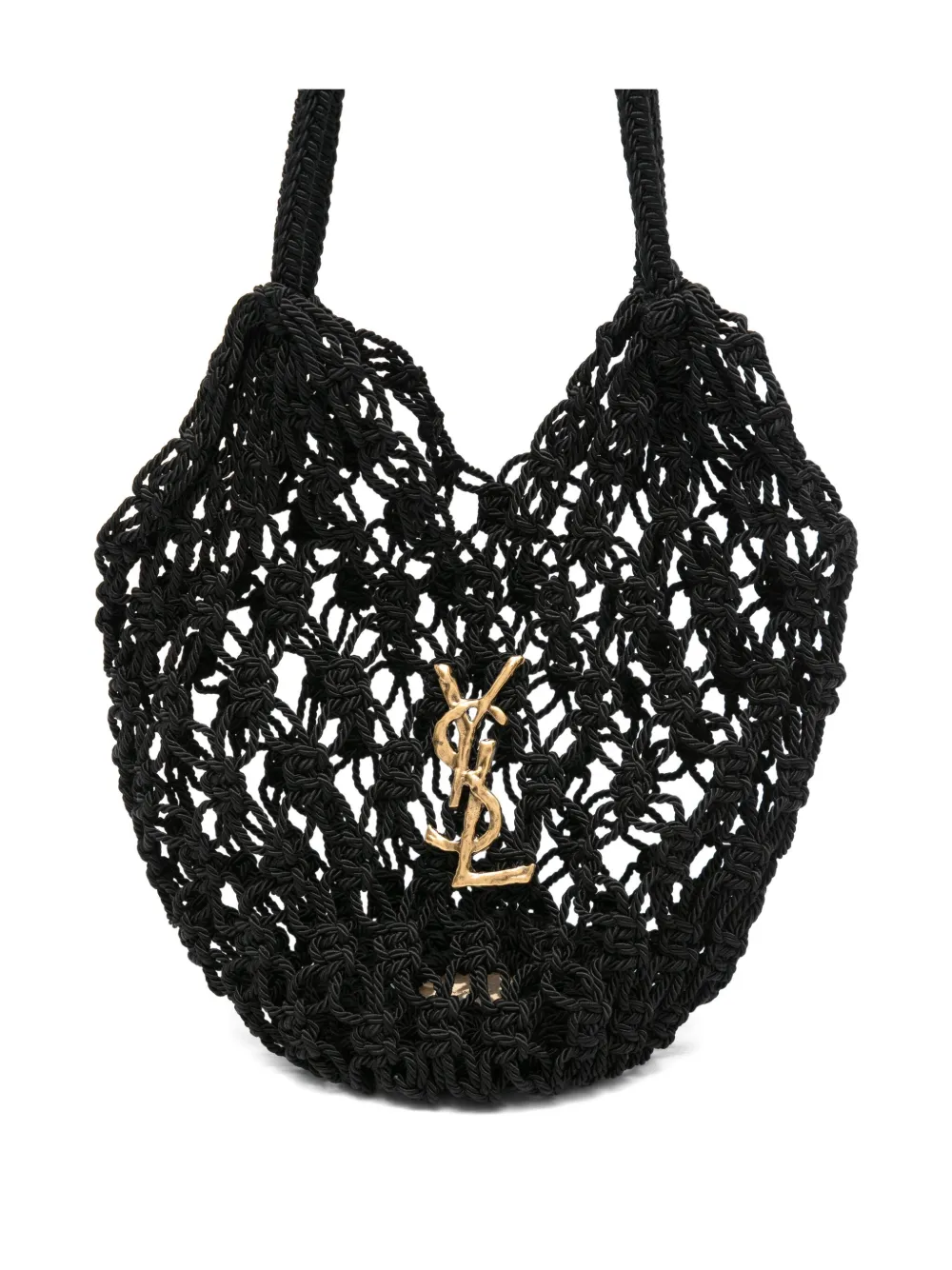 Saint Laurent Geknoopte shopper Zwart